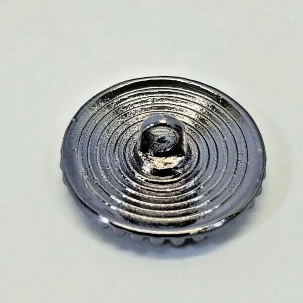 NEW St. John Replacement Button‎ Round Gold Plate Silver Chrome 22mm Designer